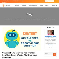 Chatbot Developers vs Ready-made Solution: Know What's Right for your Company