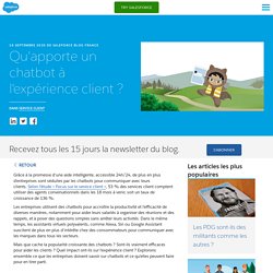 Qu'est-ce qu'un chatbot et qu'apporte-t-il à l'expérience client ? - Salesforce Blog France