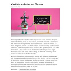 Chatbots are Faster and Cheaper