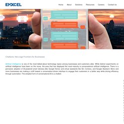 Chatbots New Age Frontier for Business,Chatbots on Mobile Apps - Emxcel
