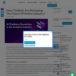How Chatbots Are Reshaping The Future Of Aviation Industry?