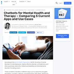 Chatbots for Mental Health and Therapy – Comparing 5 Current Apps and Use Cases