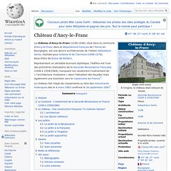Château d'Ancy-le-Franc