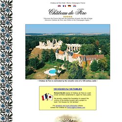 Chateau de Fere Hotel ***** near Reims Champagne France