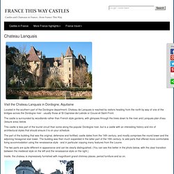 Chateau Lanquais - castle in France