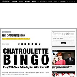 Play ChatRoulette Bingo!