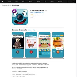 App ‎ChatterPix Kids en App Store - Grabar tu voz, colocar pegatinas, filtros, y texto a imágenes