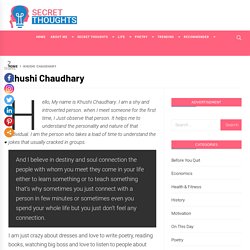 Khushi Chaudhary :Biography and Untold Story of Secret Thoughts