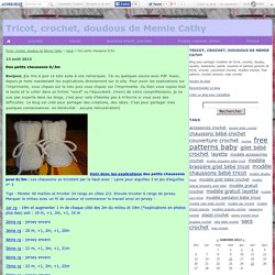 Des petits chaussons 0/3m - Tricot, crochet, doudous de Memie Cathy