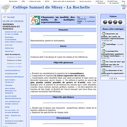 Collège Samuel de Missy - La Rochelle - Chaussure, un modèle, des outils, de multiples représentations.