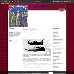 Chaussures médiévales - mariagemed