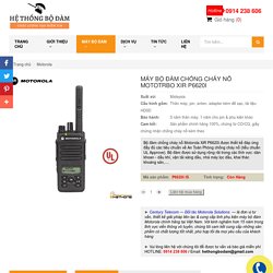 Bộ đàm chống cháy nổ Motorola XiR P6620i Tiêu chuẩn TIA-4950