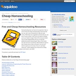 Cheap Homeschooling