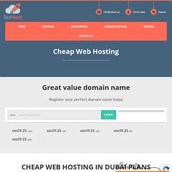 Cheap web hosting in Dubai