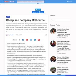 Cheap seo company Melbourne