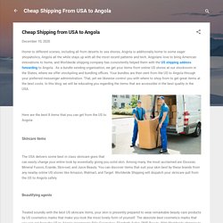Cheap Shipping from USA to Angola