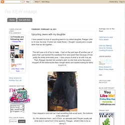 Upcycling Jeans with my daughter