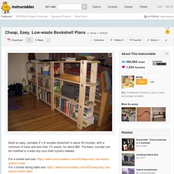 Cheap, easy, low-waste bookshelf plans