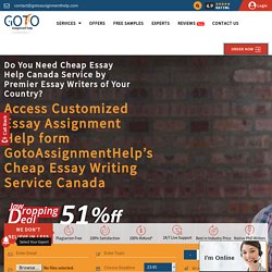 Cheap Essay Writing Service Canada @51% off Cheap Essay Help