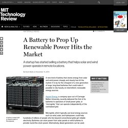 A Much Cheaper Grid Battery Comes to Market
