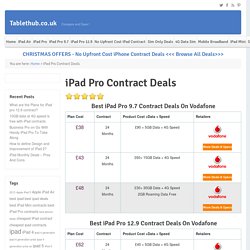 Cheapest iPad Pro Contracts - Best iPad Pro 9.7 & 12.9 Contract Deals on EE, Vodafone
