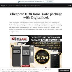 Cheapest HDB Door-Gate package with Digital lock – Digital Lock