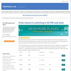 Cheapest EE SIM Only Contract Deals