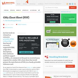 CSS3 Cheat Sheet (PDF) - Smashing Coding