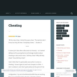 Cheating – teflgeek