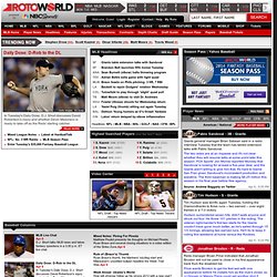 Fantasy baseball news and analysis, injuries, depth charts, draft guide