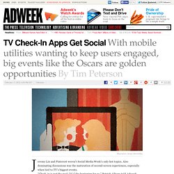 TV Check-In Apps Get Social