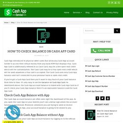 How To Check Balance on Cash App Card - Query Resolved