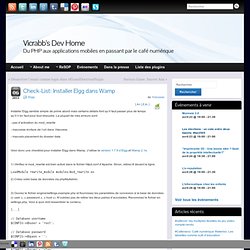 Check-List: Installer Elgg dans Wamp » Vicrabb's Dev Home