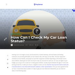 How Can I Check My Car Loan Status?