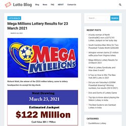 Check Mega Millions Results for 23rd March 2021