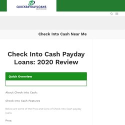 Check Into Cash Near Me - Review, Locations and Hours