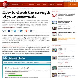 How to check the strength of your passwords