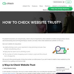 Top Five Useful Tips to Check Website Trust and Safety