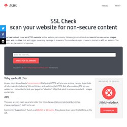 SSL-check: crawl your HTTPS website and find unsecure content