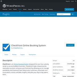 Checkfront Booking Plugin