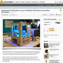 Checking the Calibration on your TechShop 3D Printer (or any other 3D Printer)
