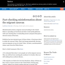 Fact-checking misinformation about the migrant caravan