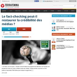 Le fact-checking peut-il restaurer la crédibilité des médias 