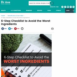 6-Step Checklist to Avoid the Worst Ingredients