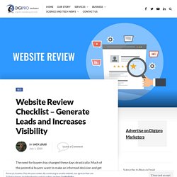 Website Review Checklist - Generate Leads and Increases Visibility