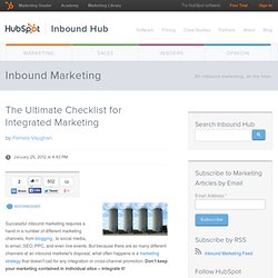 The Ultimate Checklist for Integrated Marketing