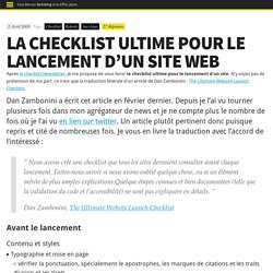 La checklist ultime pour le lancement d’un site web