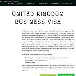 UK Business Visa – Checklists, Application Form and Fees