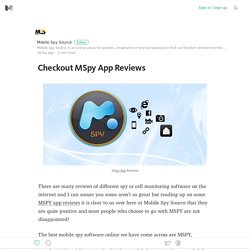 Checkout MSpy App Reviews