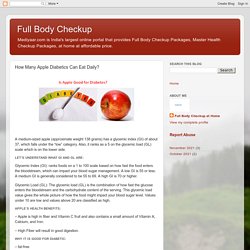 Full Body Checkup: How Many Apple Diabetics Can Eat Daily?